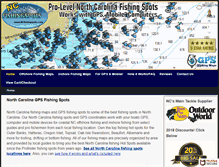 Tablet Screenshot of ncfishingspots.com
